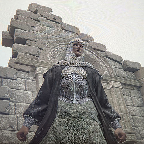 Blue Silver Mail Armor Set